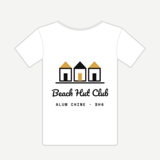 White Beach Hut Club t-shirt from My Bournemouth