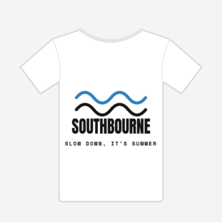 White Southbourne Slow t-shirt from My Bournemouth